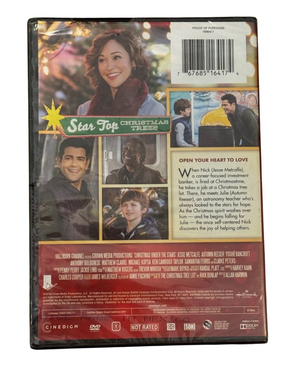 Christmas Under The Stars Hallmark Holiday Collection DVD New Sealed - Picture 2 of 7